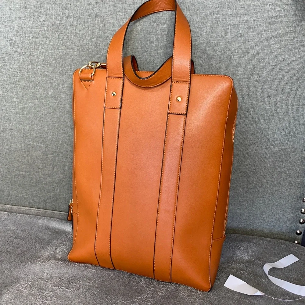 Estarer Womens Business Briefcase Laptop Backpack PU Leather Briefcase Bag
